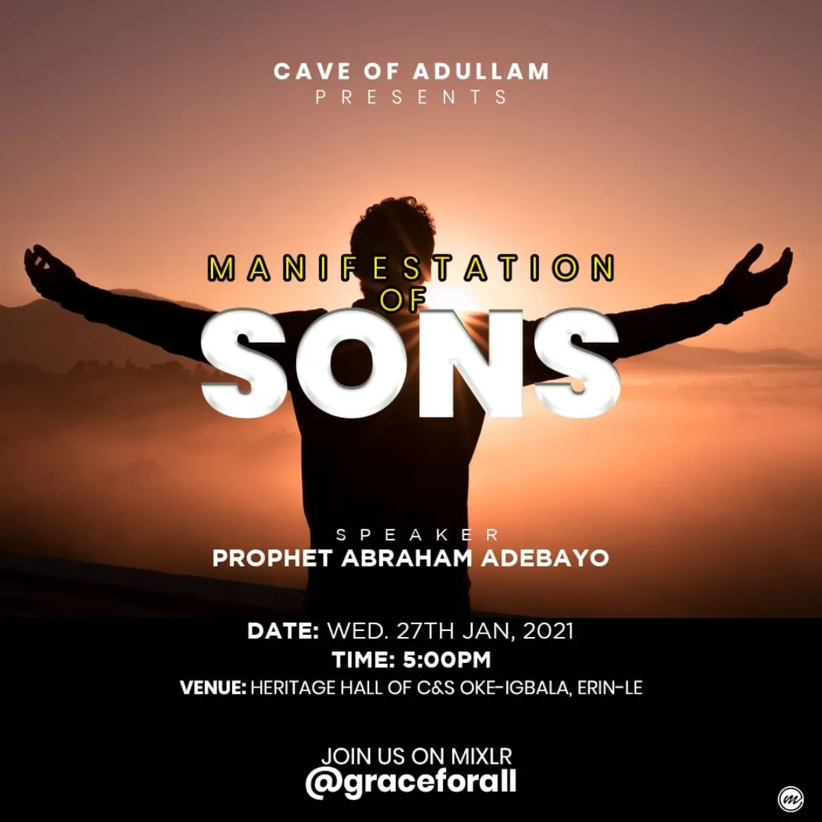 MANIFESTATION OF SONS 2 — Pastor Abraham Adebayo